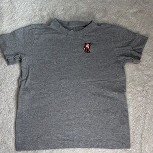 NIKE Gray T-Shirt with RedCartoon Patch